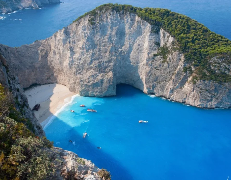 Ikonická pláž Navagio Řecko