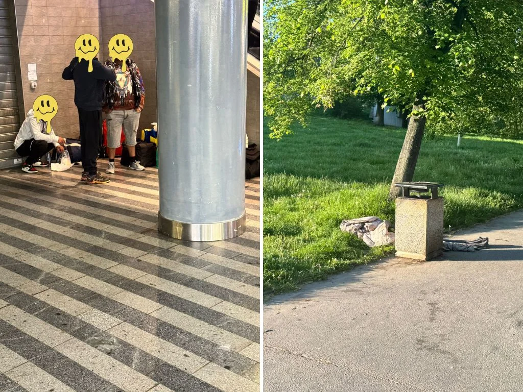 praha hlavní nádraží špína